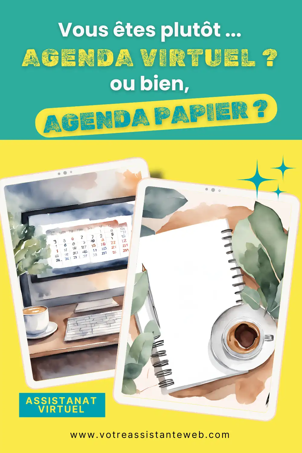 Agenda virtuel ou agenda papier pour les assistantes virtuelles