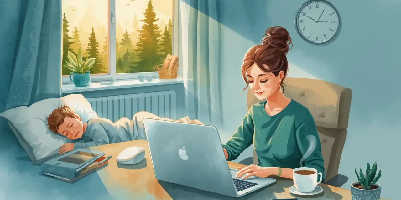 Changer son rythme de sommeil quand on est maman solo et freelance